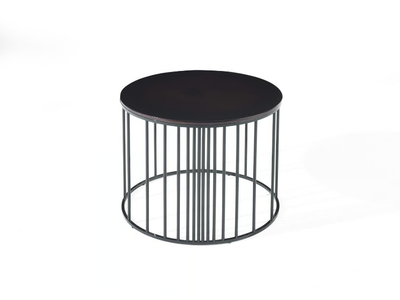 DOPPLER - Round wooden coffee table _ Gianfranco Ferré Home