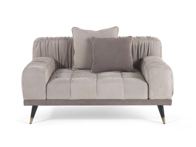 HIGHLANDER - Upholstered nabuk armchair with armrests _ Gianfranco Ferré Home