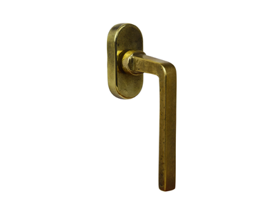 MILA - DK brass window handle on rose _ GIARA ART DESIGN-BRONZE