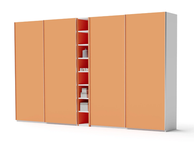 2501 + A1 + 2501 - Built-in wooden wardrobe with sliding doors _ Giessegi