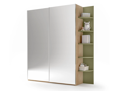 2501V + 8142 - Built-in wooden wardrobe with sliding doors _ Giessegi