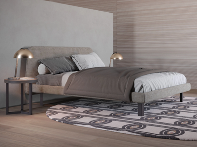 BLADE - Upholstered fabric double bed _ Giessegi
