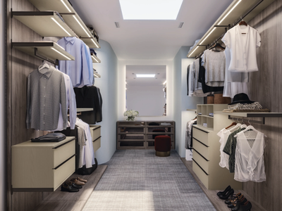CA02 - Sectional wooden walk-in wardrobe _ Giessegi