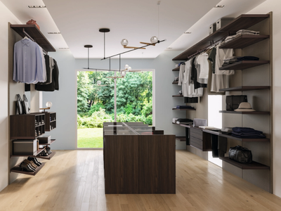 CA03 - Sectional wooden walk-in wardrobe _ Giessegi