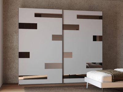 DUNE - Built-in wooden wardrobe with sliding doors _ Giessegi