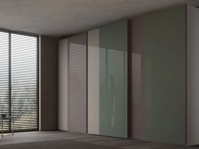 LINK - Built-in wooden wardrobe with sliding doors _ Giessegi