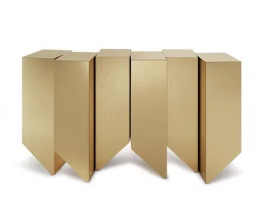 GEODE - Brass console table _ Ginger & Jagger