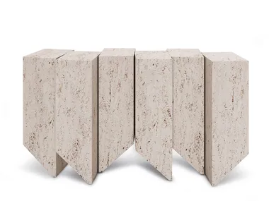 GEODE - Travertine console table _ Ginger & Jagger