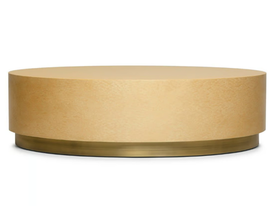 PERDIZ - Low oval wood veneer coffee table _ Ginger & Jagger