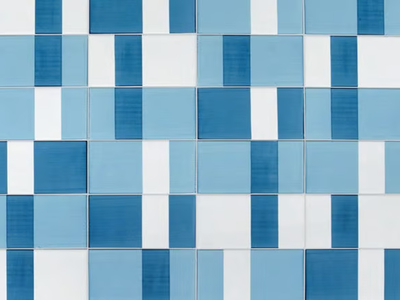 COMPOSIZIONE TURCHESE - Handmade ceramic wall tiles _ Giovanni De Maio