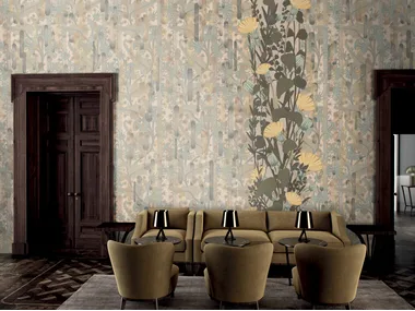 AGIO - Wallpaper with floral pattern _ GLAMORA