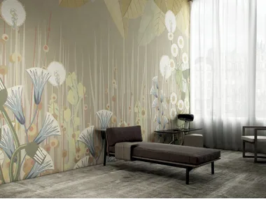 APRILE - Wallpaper with floral pattern _ GLAMORA