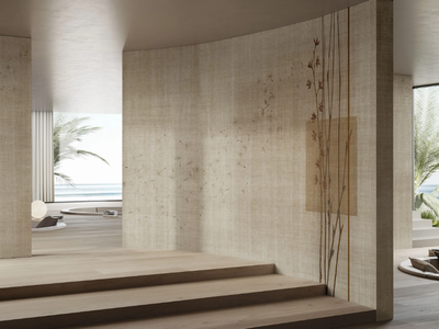 MORIBANA - Ecological linen wallpaper _ GLAMORA