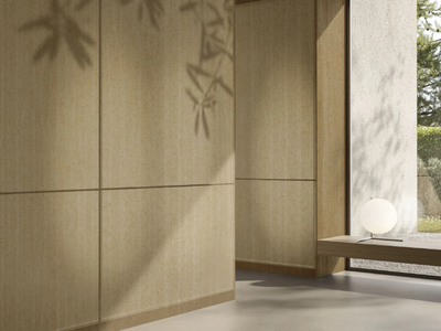 STILLE - Ecological linen wallpaper with floral pattern _ GLAMORA