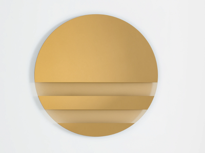 ANDROMEDA - Round wall-mounted mirror _ Glas Italia