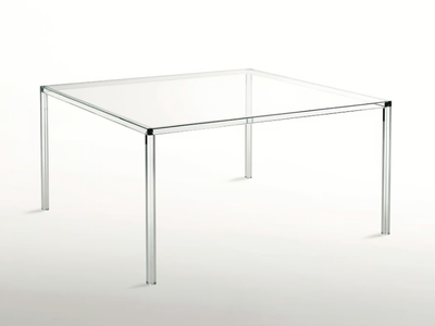 LUMINOUS - Square crystal table _ Glas Italia