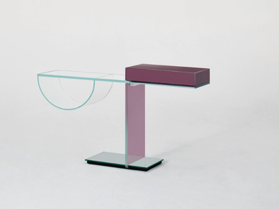 OLLIE - Crystal console table _ Glas Italia
