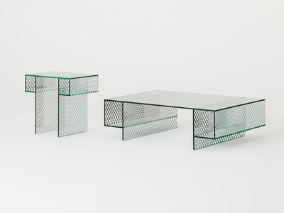 ROBOTIN - Crystal coffee table _ Glas Italia