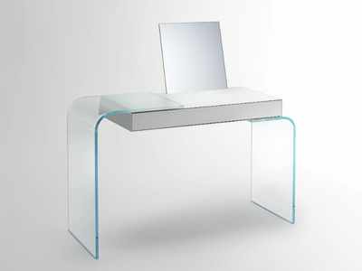 STRATA - Crystal writing desk / dressing table _ Glas Italia