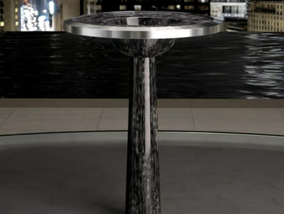BJ - Freestanding round washbasin _ Glass Design