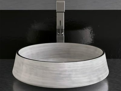 EXTÈ - Countertop round washbasin _ Glass Design