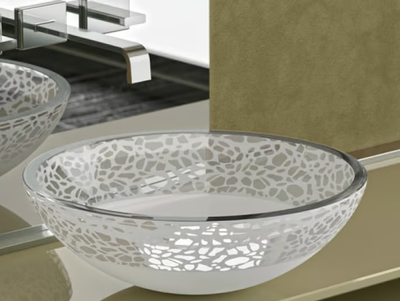 FLARE Ø 40 - Countertop single glass washbasin _ Glass Design