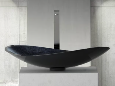 INFINITY STARLIGHT - Countertop single washbasin _ Glass Design