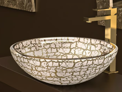 KALAHARI Ø 34 - Countertop round glass washbasin _ Glass Design