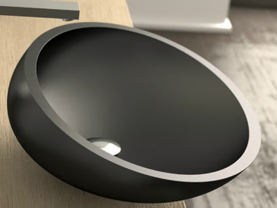 KOOL MAX - Countertop oval Vetro Freddo® washbasin _ Glass Design