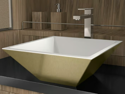 MODO SMALL - Countertop rectangular washbasin _ Glass Design