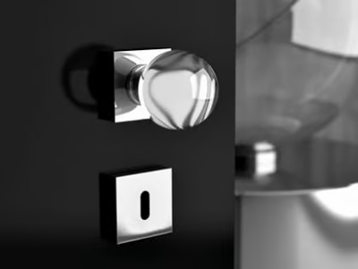 SFERA HOME TRANSPARENT - Murano glass door knob _ Glass Design