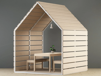 BARN 300 - Acoustic fabric office booth _ Glimakra of Sweden