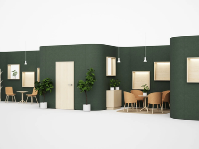 BUILDUP - Acoustic movable wall _ Glimakra of Sweden