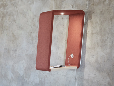 WORKONWALL - Acoustic wall-mounted office booth _ Glimakra of Sweden