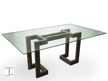 SENDAI - Rectangular glass dining table _ Gonzalo De Salas