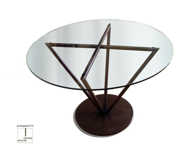 THIRA - Round glass table _ Gonzalo De Salas
