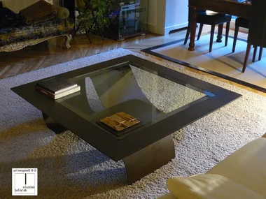 TSUNAMI - Square steel coffee table _ Gonzalo De Salas