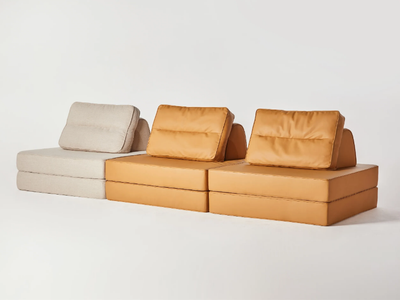 9-LAYER - Convertible fabric sofa with chaise longue _ grado design