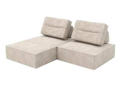 9-LAYER THICK - Sectional fabric sofa with chaise longue _ grado design
