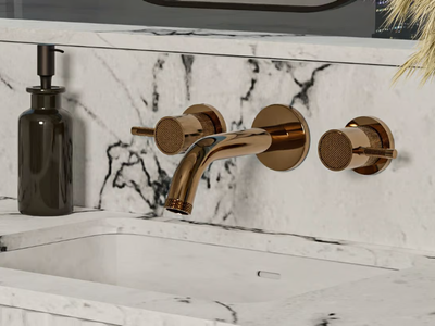 CAMEO - Wall-mounted chromed brass washbasin tap _ GRAFF