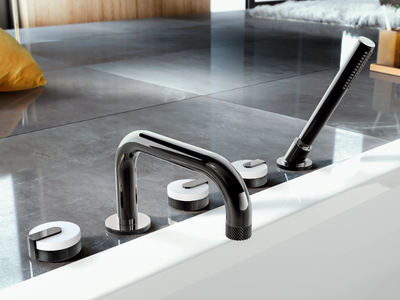 MOD+ - 5 hole bathtub set with hand shower _ GRAFF