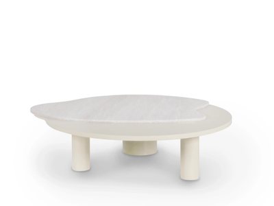 BORDEIRA - Low wood and Rosa Egeo marble coffee table _ Greenapple