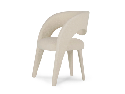 LAURENCE - Upholstered fabric chair with armrests _ Greenapple