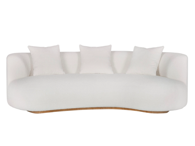 TWINS - Curved fabric sofa _ Greenapple