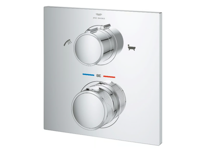 ALLURE NEW - Wall-mounted thermostatic bathtub mixer with plate _ Grohe
