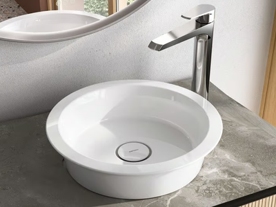 AVIGO - Countertop round ceramic washbasin _ Gruppo Geromin