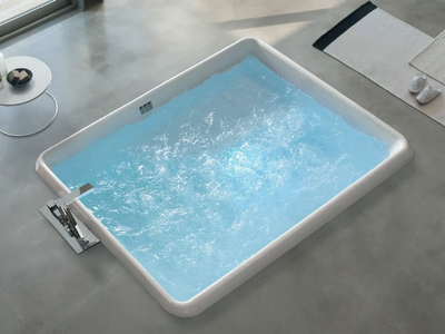 BOLLA R - Hydromassage rectangular bathtub _ Gruppo Geromin