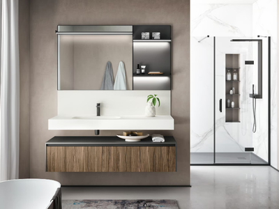 ELITE 07 - Suspended bathroom cabinet with drawers _ Gruppo Geromin