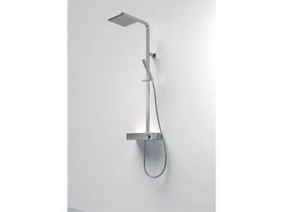 ICON - Wall-mounted thermostatic shower panel with hand shower _ Gruppo Geromin