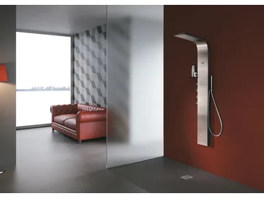 LAMA METAL - Thermostatic shower panel _ Gruppo Geromin
